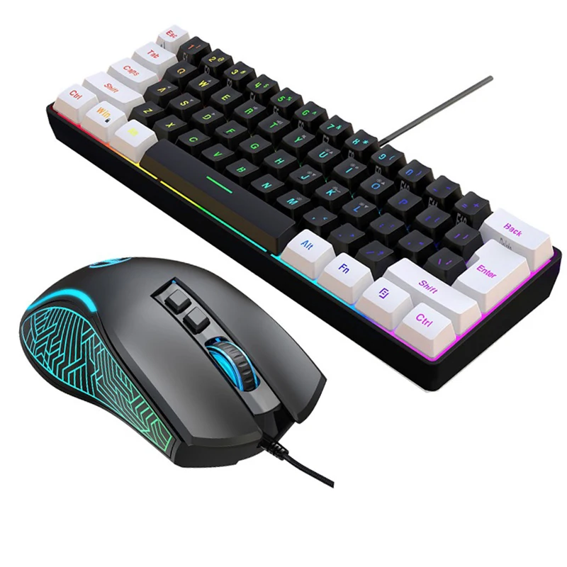Gaming Keyboard Ergonomics - Keyboard dan Mouse 60% Combo Kit