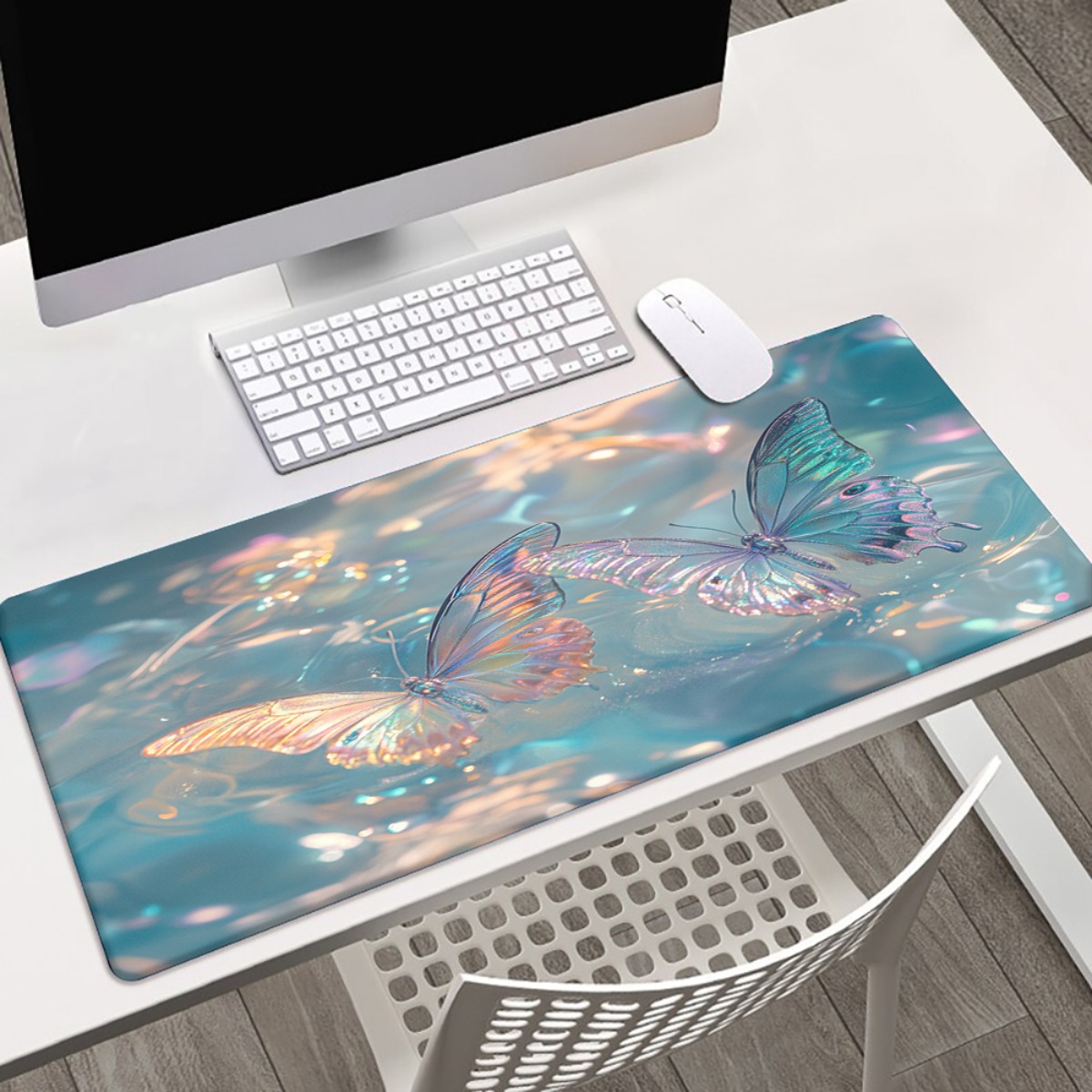 Gaming Keyboard Brand - Alas Mouse Kupu-kupu Seni Besi Bermerek