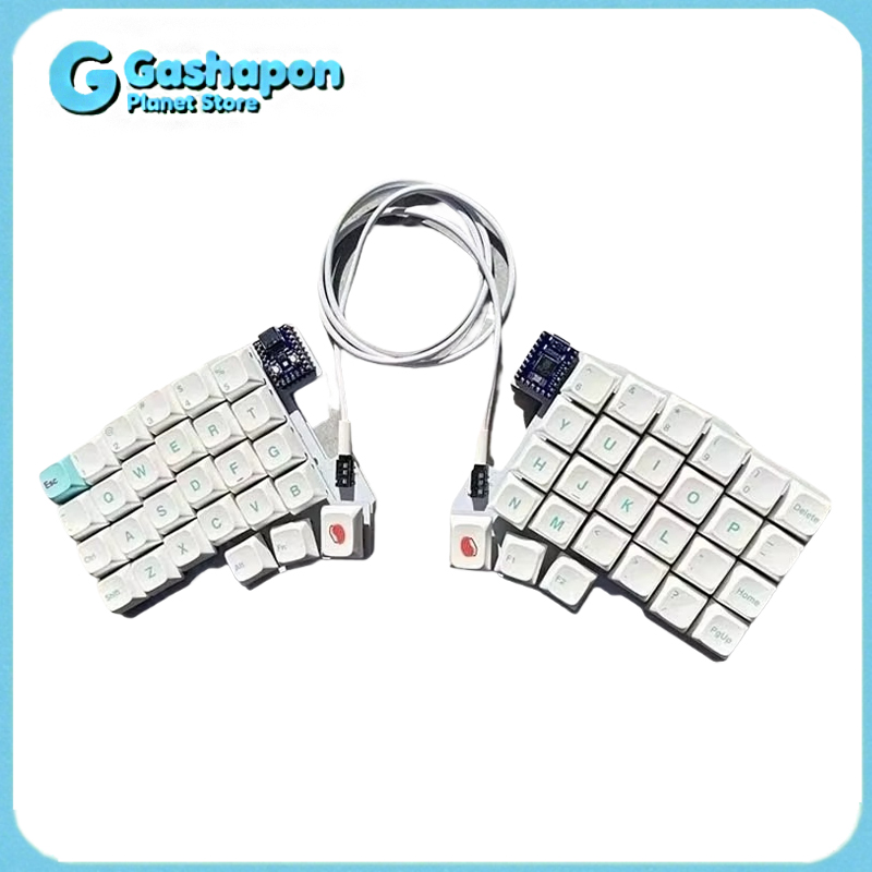 Gaming Keyboard 1 Hand - Silakka54 Keyboard Mekanik Ergonomis Split Hot