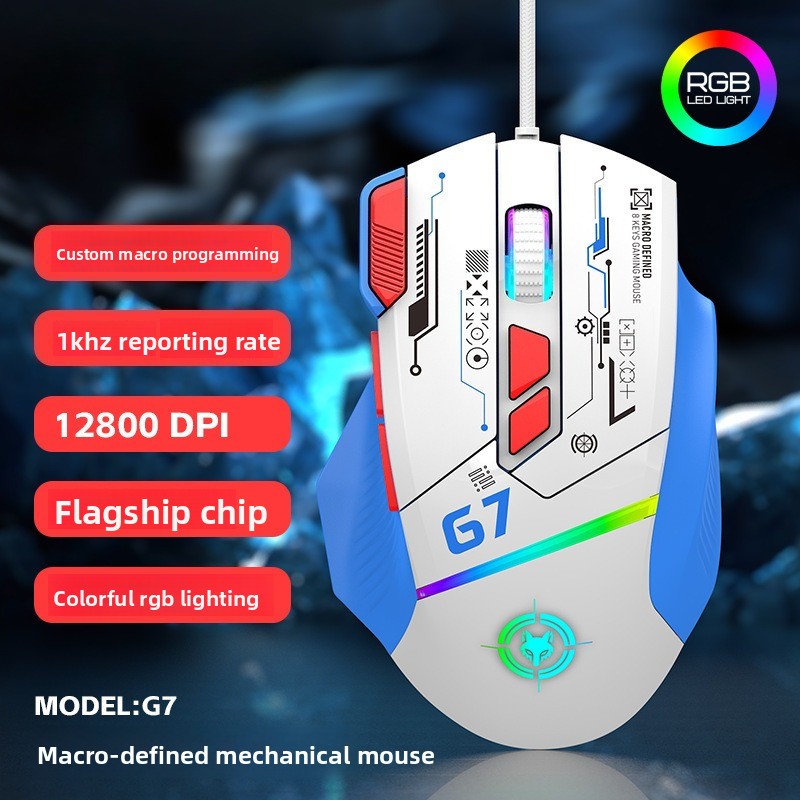 Mouse Gaming Berkabel G6 12800 - Gaming Keyboard 1 Hand ulasan dan harga