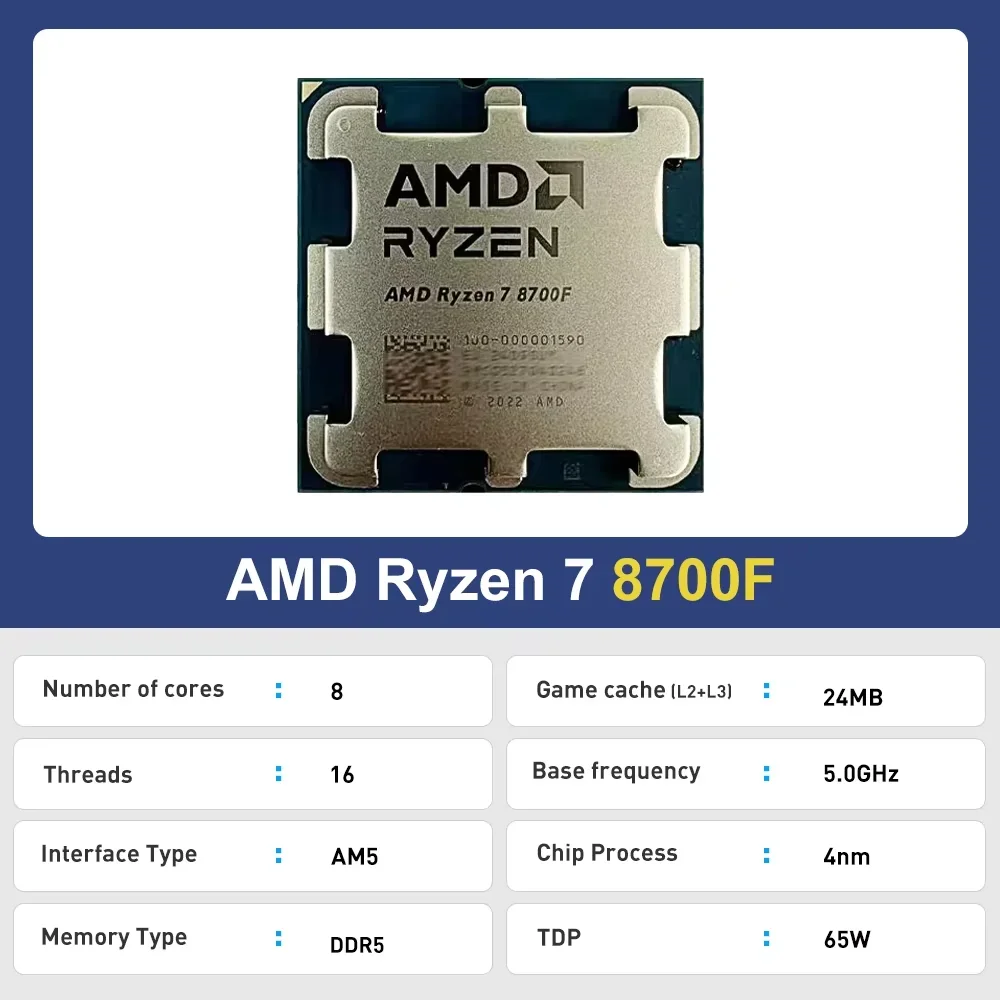 AMD Ryzen 7 8700F CPU Baru R7  - Amd Cpu Ryzen 7 ulasan dan harga