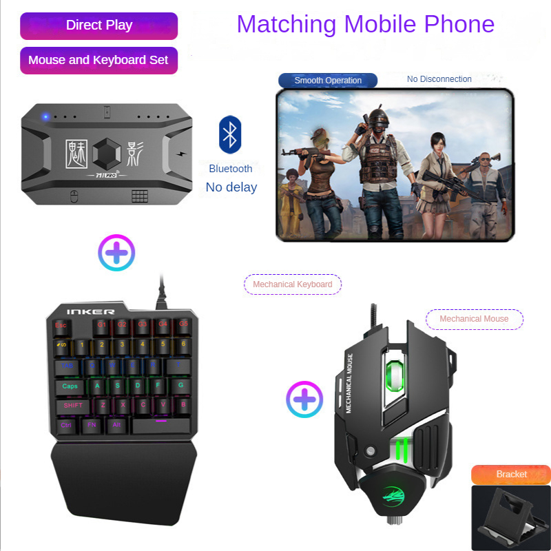 Konverter Gamepad Ponsel M1 Pr - Gaming Keyboard And Mouse Combo ulasan dan harga