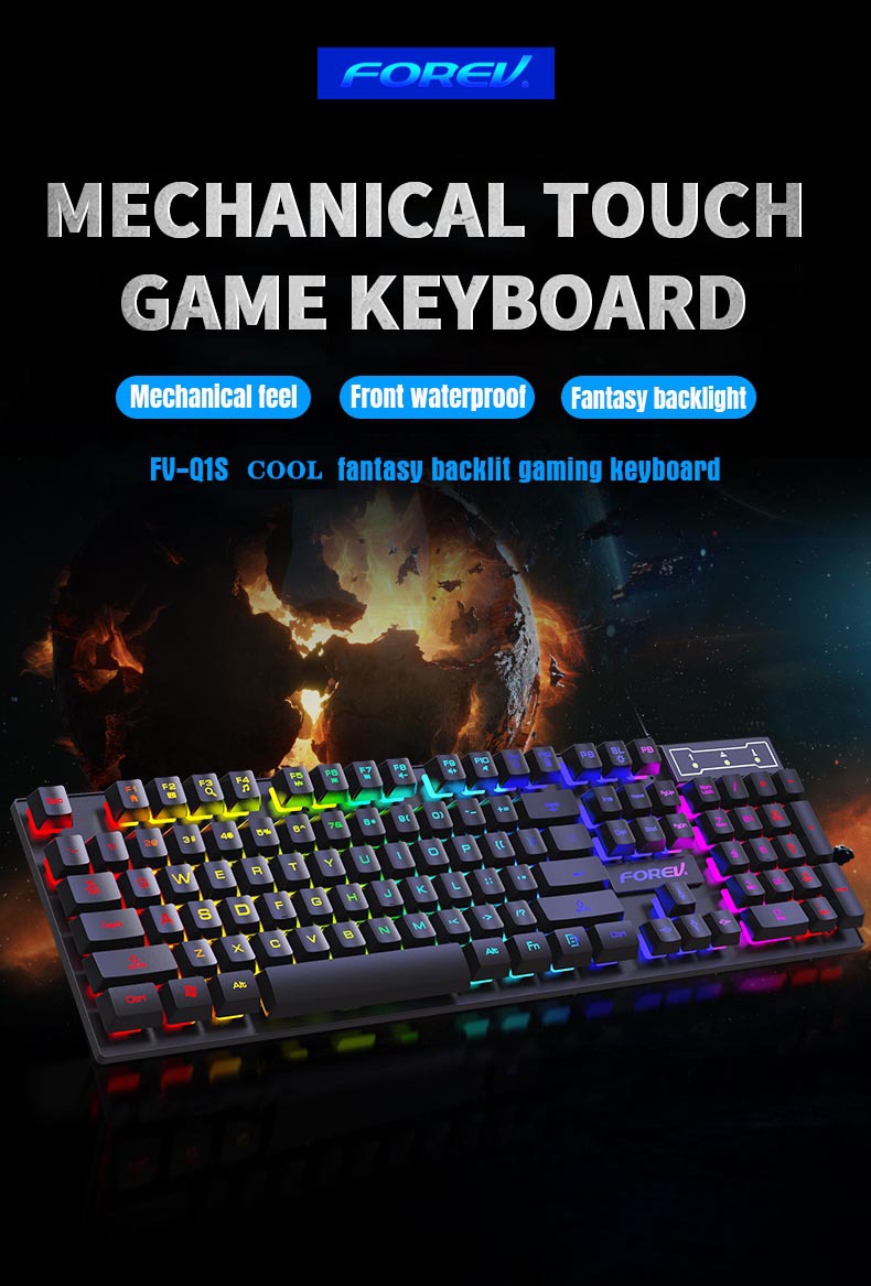 Keyboard Mekanis 104 Tombol de - Keyboard Mouse Bundle Gaming ulasan dan harga