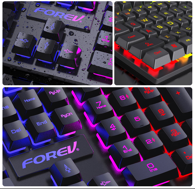 Keyboard Mekanis 104 Tombol de - Keyboard Mouse Bundle Gaming ulasan dan harga