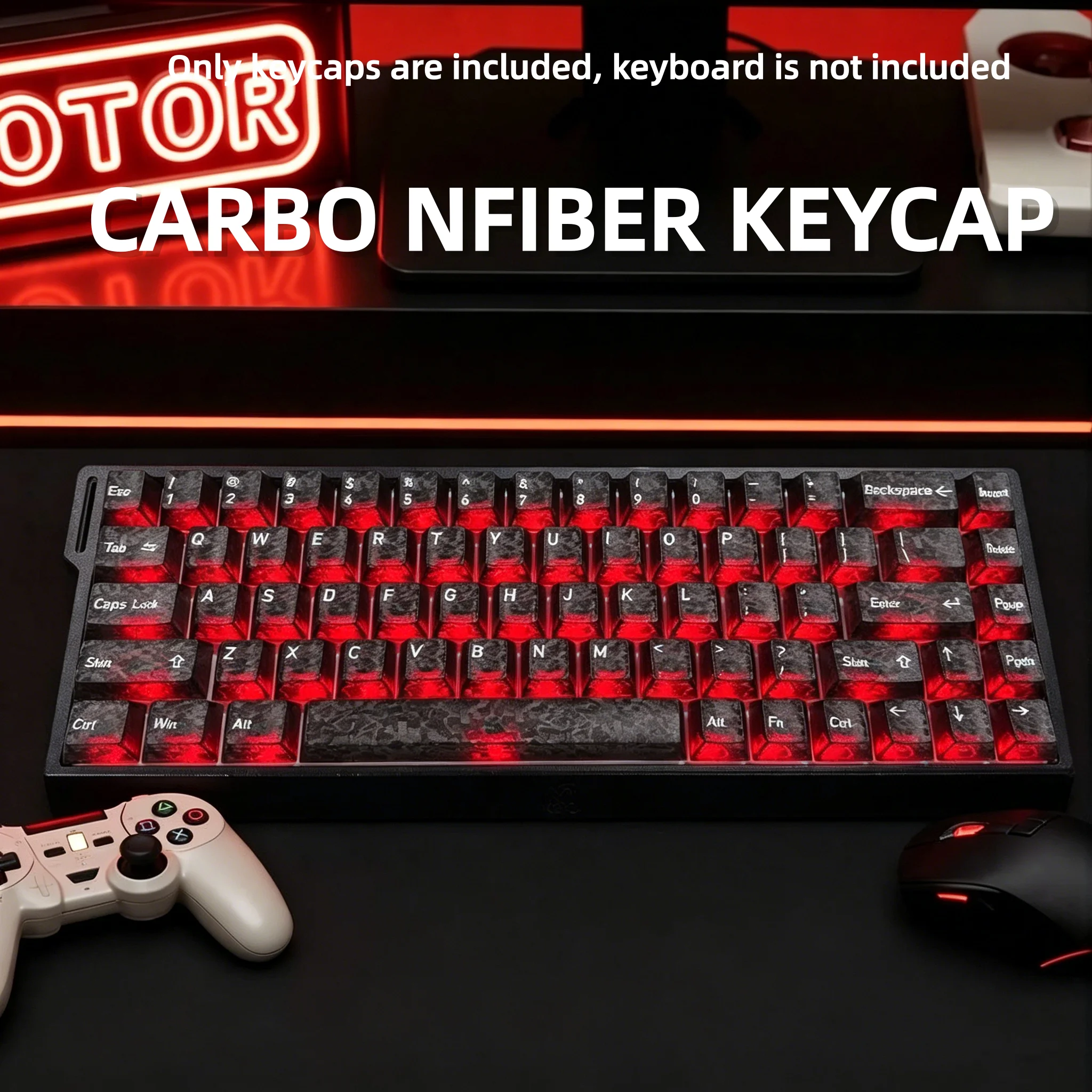 2026 Keycaps Transparan Serat  - Gaming Keyboard 2026 ulasan dan harga