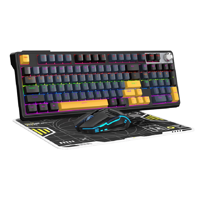 Kombo Keyboard dan Mouse Mekan - Gaming Keyboard And Mouse Combo Wireless ulasan dan harga