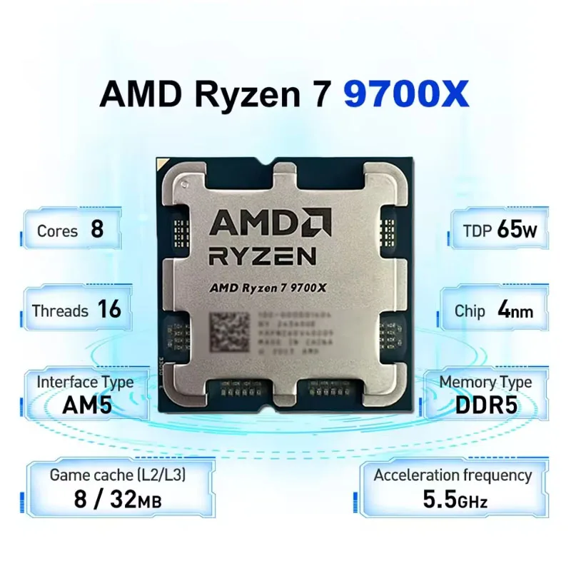 Prosesor CPU AMD Ryzen 7 9700X - Amd Cpu Ryzen 7 ulasan dan harga