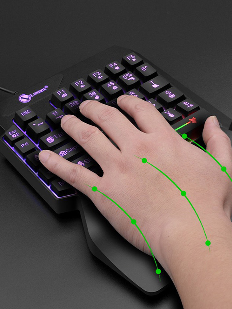 Keyboard Mekanis Satu Tangan u - Gaming Keyboard 1 Hand ulasan dan harga