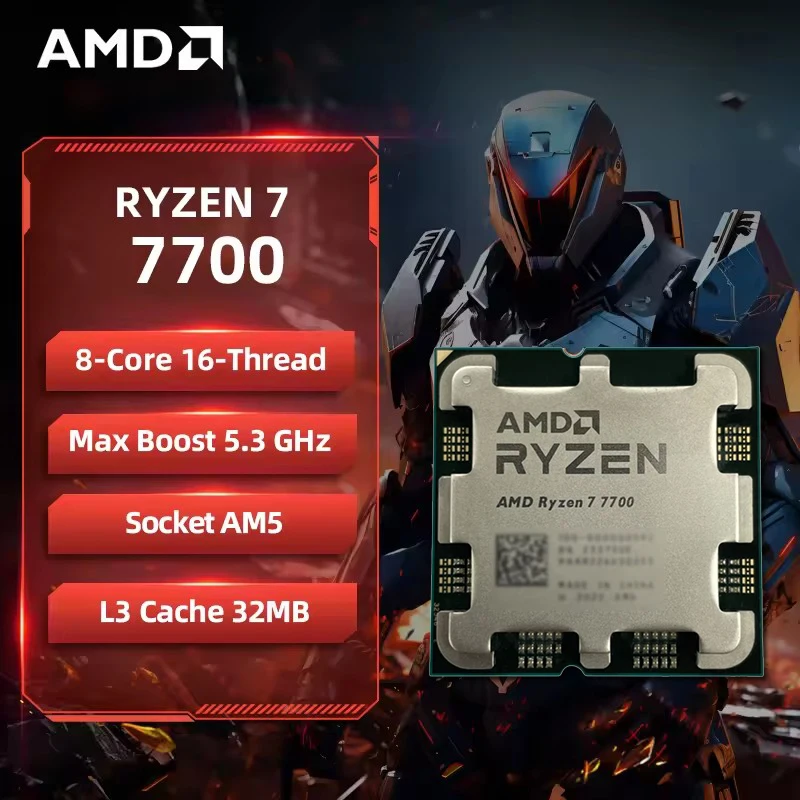 AMD Ryzen 7 7700 R7 7700 CPU 8 - Amd Cpu Ryzen 7 ulasan dan harga