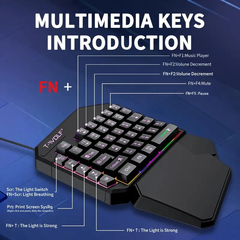 FocusOnPC TF900 2-in-1 Mobile  - Gaming Keyboard And Mouse Mobile ulasan dan harga