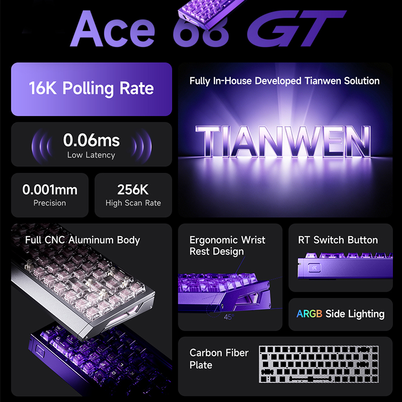 MCHOSE Ace 68 GT Keyboard Gami - Aluminum Case 65 ulasan dan harga