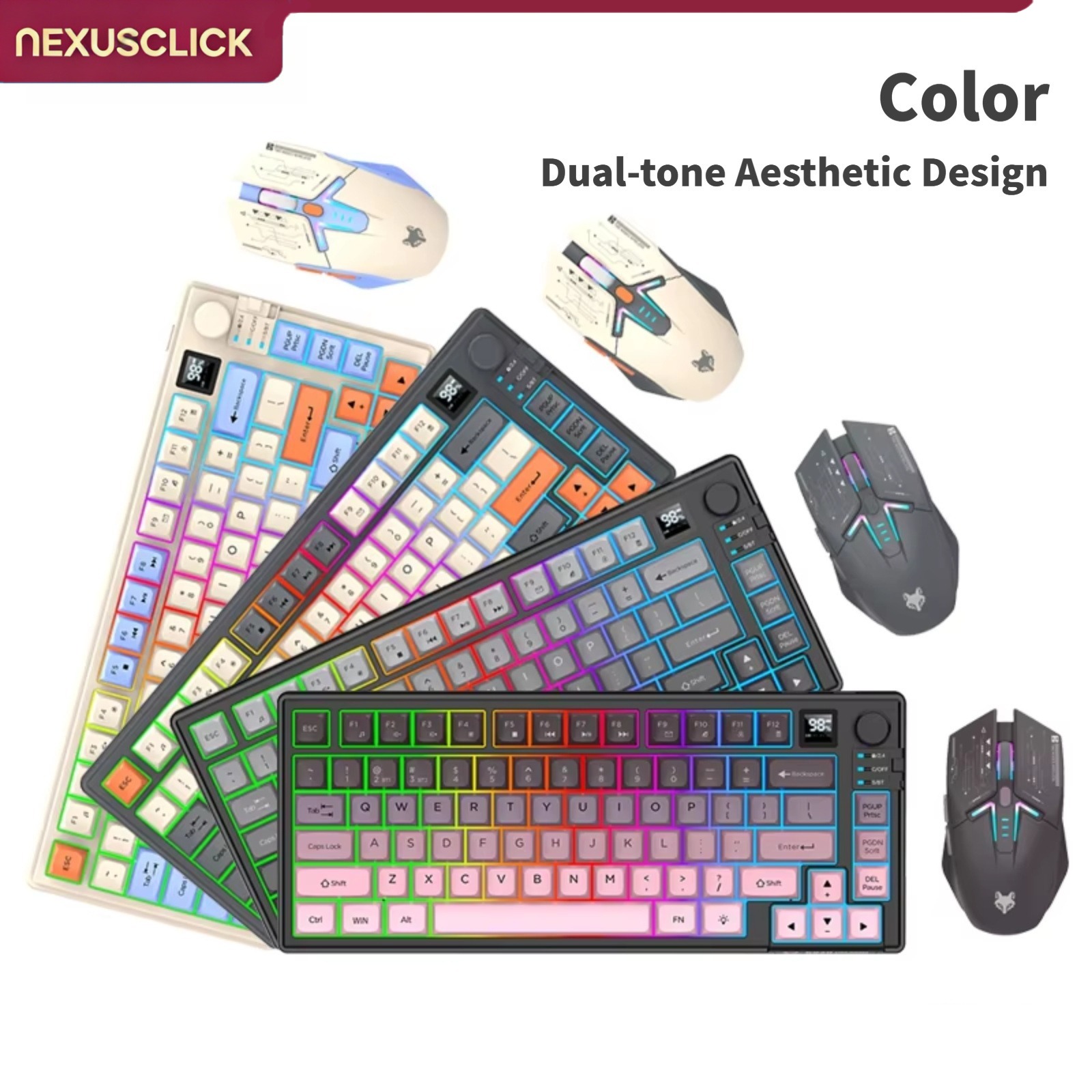 NexusClick Kombinasi Keyboard  - Gaming Keyboard And Mouse Combo Wireless ulasan dan harga