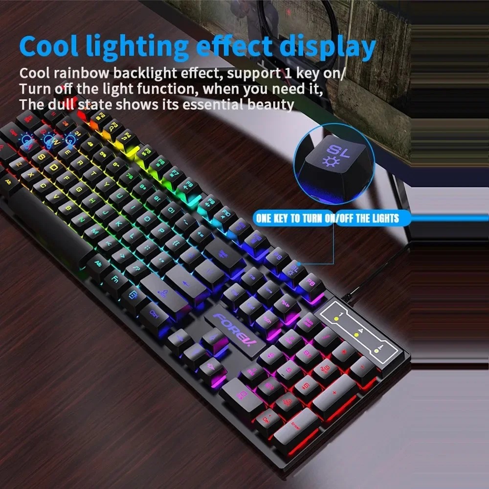 Kebidumei 104 Key Keyboard Mek - Keyboard Mouse Bundle Gaming ulasan dan harga
