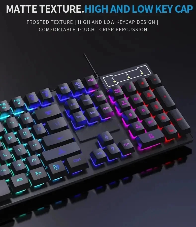 Kebidumei 104 Key Keyboard Mek - Keyboard Mouse Bundle Gaming ulasan dan harga