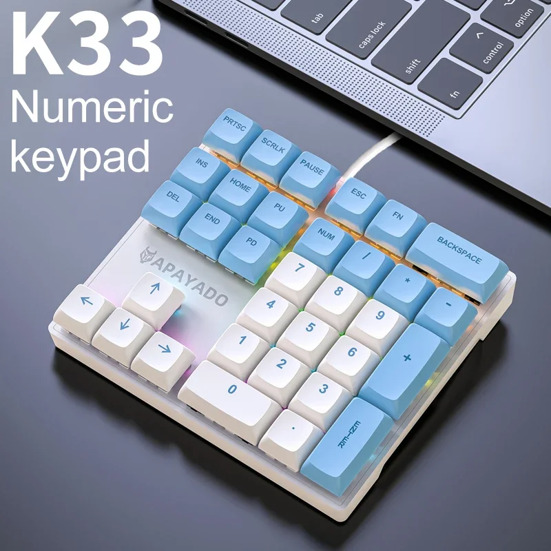 K33 Keypad Numerik Mekanis Ber - Gaming Keyboard 1 Hand ulasan dan harga